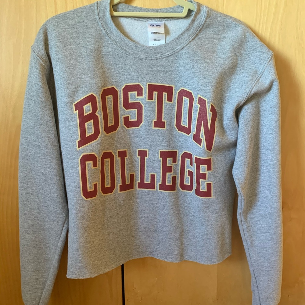 Cropped Boston College Sweatshirt